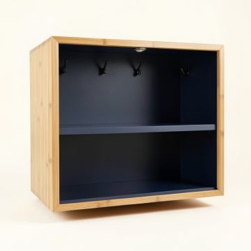 Holly Arc Empty Mug-Storage Cabinet Insert - Navy (synthetic illustration; no displayed measurements)