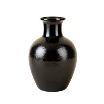 Maple Bend Empty Decorative Vase - Black