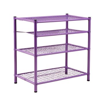 Fashionable Room-Saving 12 Lattices Dual Rows Non-Woven 20 Pair Shoe Rack