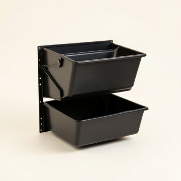 Wall Organizer With Baskets (synthetic illustration; no displayed measurements)