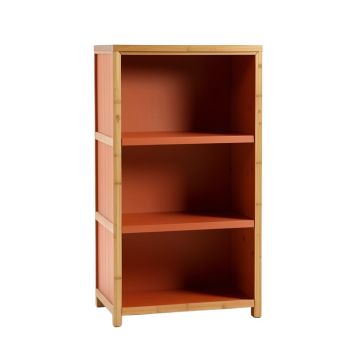 Olive Crest Freestanding Bookcase - Terracotta