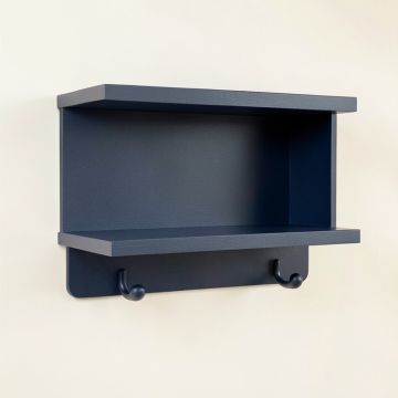 Ridge Brook Wall-Mounted Entryway Organizer Shelf - Navy (synthetic illustration; no displayed measurements)