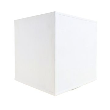 Genevrier 11 '' H X 10 '' W Linen Rectangular Lamp Shade ( Screw On ) In White