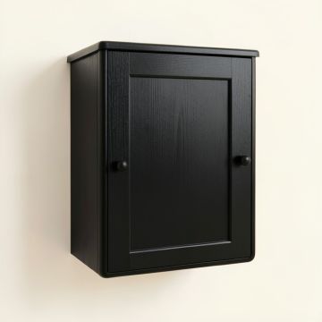Slate Bluff Wall-Mounted Laundry Cabinet - Black (synthetic illustration; no displayed measurements)