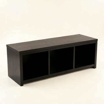 Moss Bluff Shoe Storage Bench - Black (synthetic illustration; no displayed measurements)