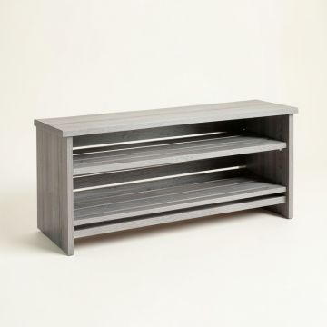Vale Bluff Shoe Storage Bench - Gray (synthetic illustration; no displayed measurements)