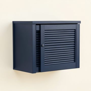 Heath Bluff Wall-Mounted Entry Cabinet - Navy (synthetic illustration; no displayed measurements)