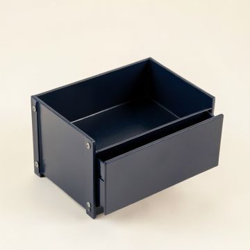 Linden Arc Empty Coffee-Station Organizer - Navy (synthetic illustration; no displayed measurements)