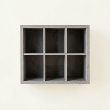 Glen Bend Empty Mug-Storage Cabinet Insert - Gray (synthetic illustration; no displayed measurements)