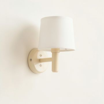 Bay Dell Wall Sconce Mounted On A Plain Wall - Ivory (synthetic illustration; no displayed measurements)