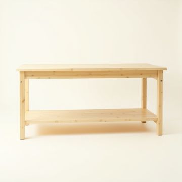 Pine Branch Empty Workshop Workbench - Ivory (synthetic illustration; no displayed measurements)