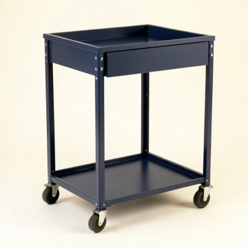 Cove Crossing Empty Rolling Workshop Cart - Navy (synthetic illustration; no displayed measurements)