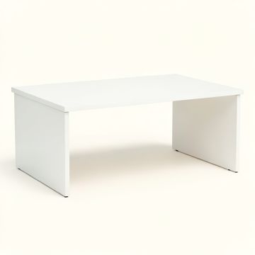 Lake Brook Desktop Monitor Riser - White (synthetic illustration; no displayed measurements)