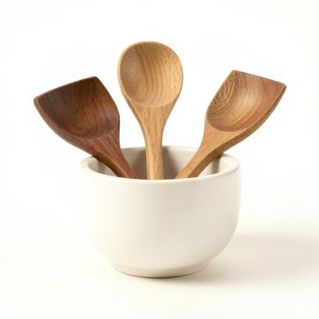 Ayesha Collection Kitchen Cooking Utensil Set With Ceramic Tool Crock (synthetic illustration; no displayed measurements)