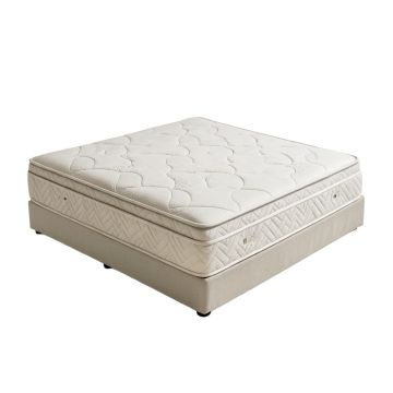 Lucid Comfort Collection 10 '' Plush Tight Top Mattress And Adjustable Bed Set