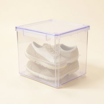 Easy Access Shoe Storage Box (synthetic illustration; no displayed measurements)