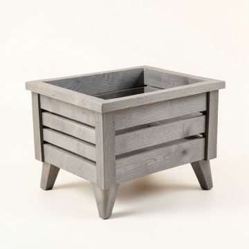 Heath Crest Empty Raised Planter - Gray (synthetic illustration; no displayed measurements)