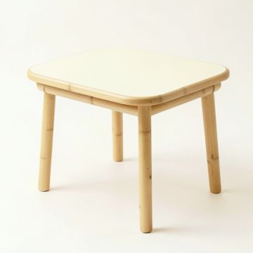 Juniper Dale Compact Balcony Table - Cream (synthetic illustration; no displayed measurements)