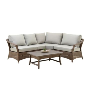 Outdoor 3 Piece Seating Group With Cushions