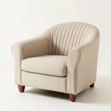 Summit Falls Upholstered Armchair - Beige (synthetic illustration; no displayed measurements)