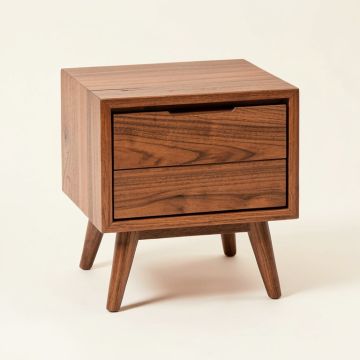 Muse Mid-Century Modern Wood 1 Drawer Nightstand (synthetic illustration; no displayed measurements)