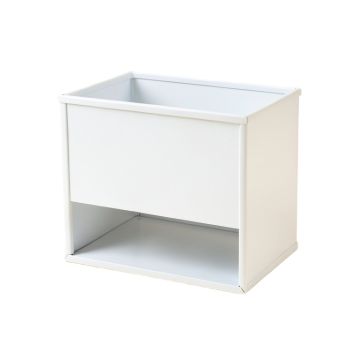 Rowan Bridge Empty Raised Planter - White