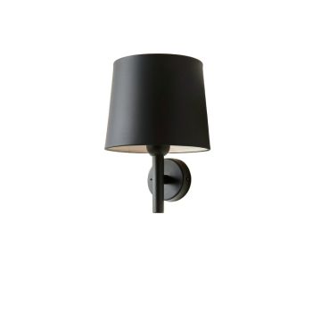Cedar Canyon Wall Sconce Mounted On A Plain Wall - Black