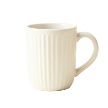 Alder Bend Ceramic Mug - White