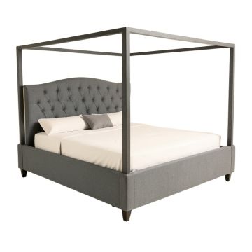 Desseray Tufted Four Poster Bed