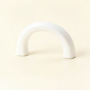 Cliff Branch Cabinet Handle Without Packaging - White (synthetic illustration; no displayed measurements)