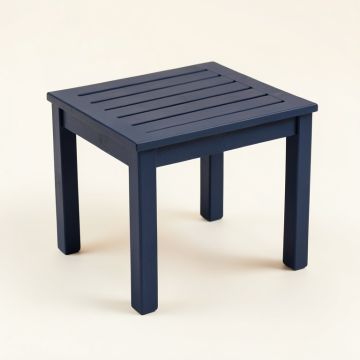 Flint Crest Compact Balcony Table - Navy (synthetic illustration; no displayed measurements)