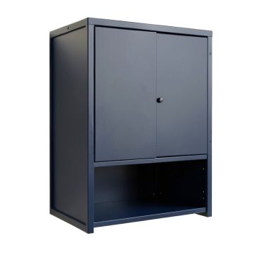 Hazel Canyon Wall-Mounted Laundry Cabinet - Navy (synthetic illustration; no displayed measurements)