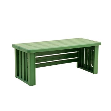 Spruce Crest Narrow Outdoor Storage Bench - Green