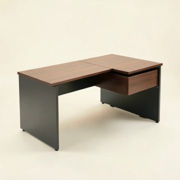 Dartha L-Shape Executive Desk (synthetic illustration; no displayed measurements)