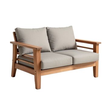Teak Deep Seating Sofa With Cushions