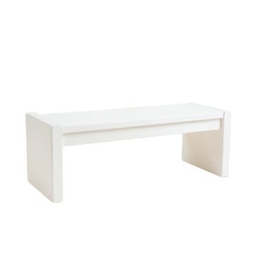 Olive Brook Indoor Bench - White