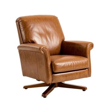 Ethridge 44 '' Wide Top Grain Leather Club Chair