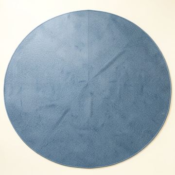 Summit Crest Round Area Rug - Blue (synthetic illustration; no displayed measurements)