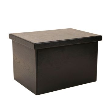 Wren Crest Closed Outdoor Storage Box - Black