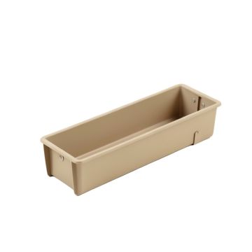 Rowan Arc Empty Railing Planter With Integral Brackets - Beige