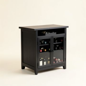 Ezequil Bar With Wine Storage (synthetic illustration; no displayed measurements)