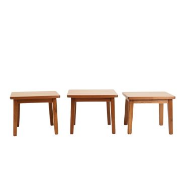 Lambalot Wood 3 Piece Coffee Table Set