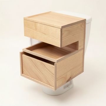 Lesse 23.62 '' W X 62.2 '' H X 8.27 '' D Over-The-Toilet Storage (synthetic illustration; no displayed measurements)