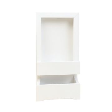 Moss Bluff Empty Vertical Garden Frame - White
