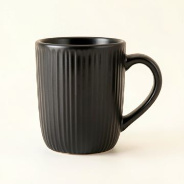 Rowan Branch Ceramic Mug - Black (synthetic illustration; no displayed measurements)