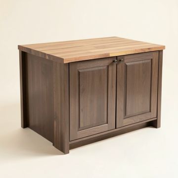 Elenis Ottawa Kitchen Island With Butcher Block Top (synthetic illustration; no displayed measurements)