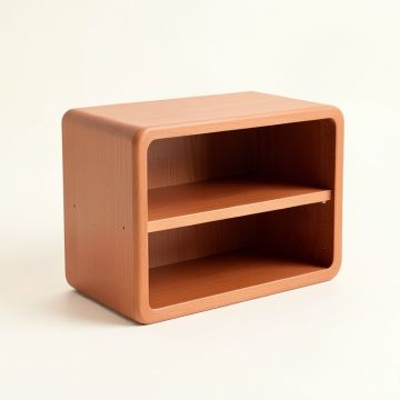 Laurel Arc Low Toy Storage Unit - Terracotta (synthetic illustration; no displayed measurements)