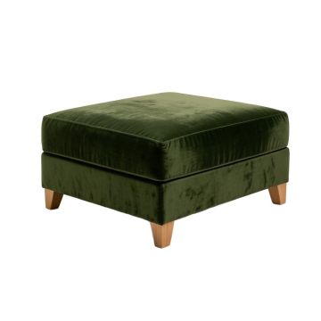 Graysen 33 '' Wide Velvet Cocktail Ottoman (synthetic illustration; no displayed measurements)
