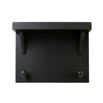 Ridge Edge Wall-Mounted Entryway Organizer Shelf - Black