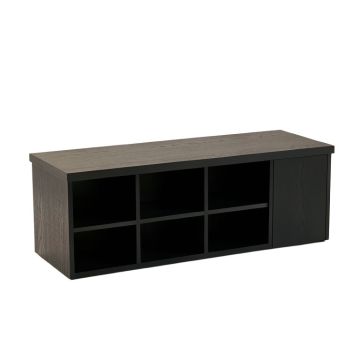 Laurel Canyon Shoe Storage Bench - Black